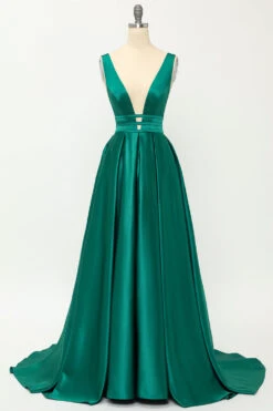 Blush Satin Long Prom Dress -Zapaka Sales Store 03 1