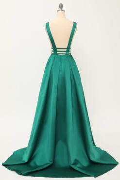 Blush Satin Long Prom Dress -Zapaka Sales Store 03 7