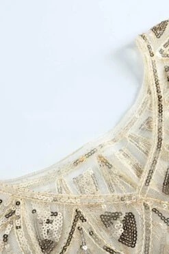 Ivory Sequin Glitter 1920s Cape -Zapaka Sales Store 0c609879 2974 4052 b694 113715136fc1