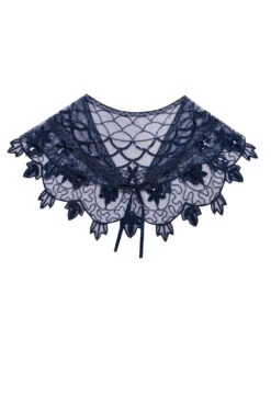 1920s Blue Flower Sequin Women Cape -Zapaka Sales Store 0e7ba1a5 0a6c 4ee0 aedd ce2e4672814d