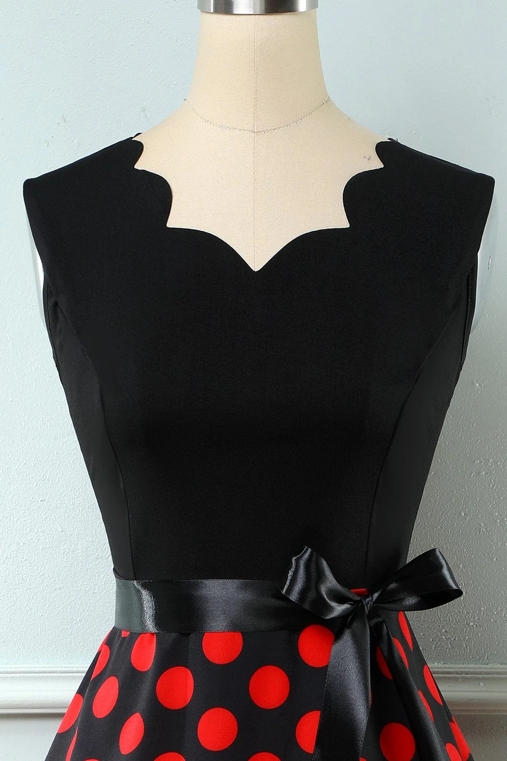 Red Dots Vintage 1950s Dress 3 Red Dots Vintage 1950s Dress - Image 3