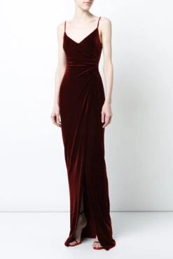 Burgundy Velvet Evening Prom Dress -Zapaka Sales Store 10 7090c393 f1e5 4486 8a96 b7f9c66250fd