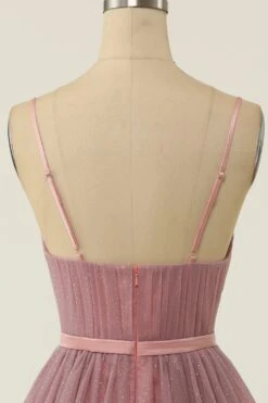 A Line Spaghetti Straps Blue Grey Short Cocktail Dress -Zapaka Sales Store 11 20 6