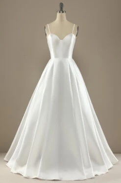 A Line Spaghetti Straps Red/White Prom Dress -Zapaka Sales Store 16 1 d304f9e0 e555 4841 9464 c415994280a4