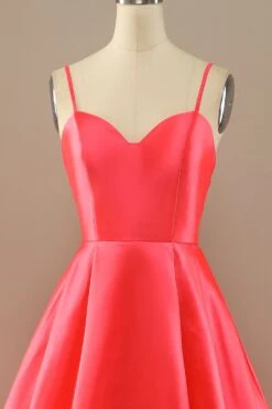 A Line Spaghetti Straps Red/White Prom Dress -Zapaka Sales Store 17 7