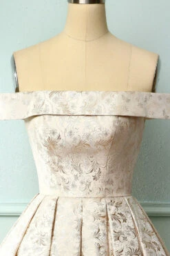 Champagne Floral Homecoming Dress -Zapaka Sales Store 19082201972