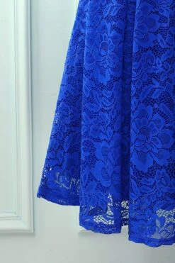 Royal Blue Halter Lace Midi -Zapaka Sales Store 19101102705