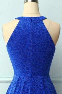 Royal Blue Halter Lace Midi -Zapaka Sales Store 19101102708