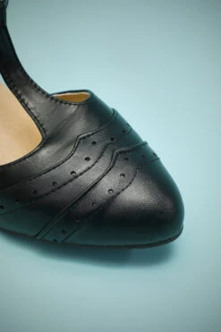 Black Leather Pointy Heels -Zapaka Sales Store 19110806600