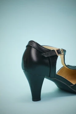 Black Leather Pointy Heels -Zapaka Sales Store 19110806604