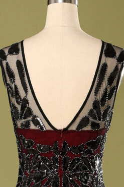 Red And Black 1920s Sequined Flapper Dress -Zapaka Sales Store 19122002737 eaf8da97 a270 404e b2da 91855198741f