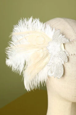 1920s Feather Sequin Flapper Headband -Zapaka Sales Store 19123103929