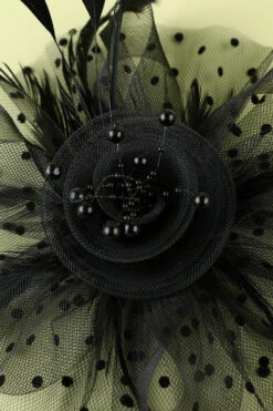 1920s Feather Tulle Headband -Zapaka Sales Store 19123103957