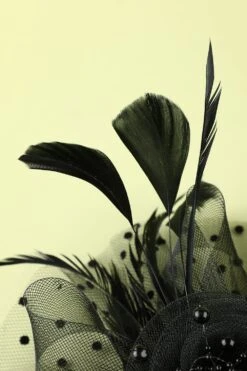 1920s Feather Tulle Headband -Zapaka Sales Store 19123103959