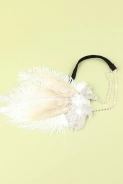 1920s Feather Sequin Flapper Headband -Zapaka Sales Store 19123104007