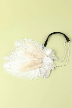 1920s Feather Sequin Flapper Headband -Zapaka Sales Store 19123104019