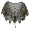1920s Flower Sequin Women Cape