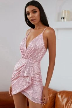 Pink Sequins Cocktail Dress -Zapaka Sales Store 31c14fbe9d266fe45df0ac61fd163ee1