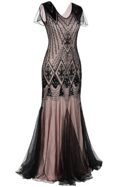 1920s Sequins Flapper Long Dress -Zapaka Sales Store 6a5c35b6 56ba 4616 93b4 da2d1f78e659