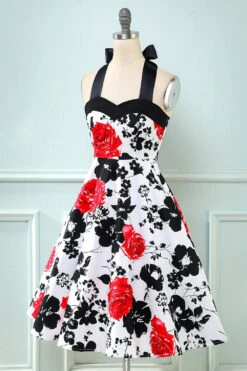 Retro Halter Printed Vintage Dress -Zapaka Sales Store 802ca96345a5805927dc5377b12e2662