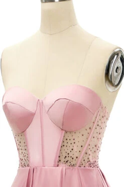 Blush Beaded Sweetheart Long Prom Dress -Zapaka Sales Store CEYYWNS2103 2