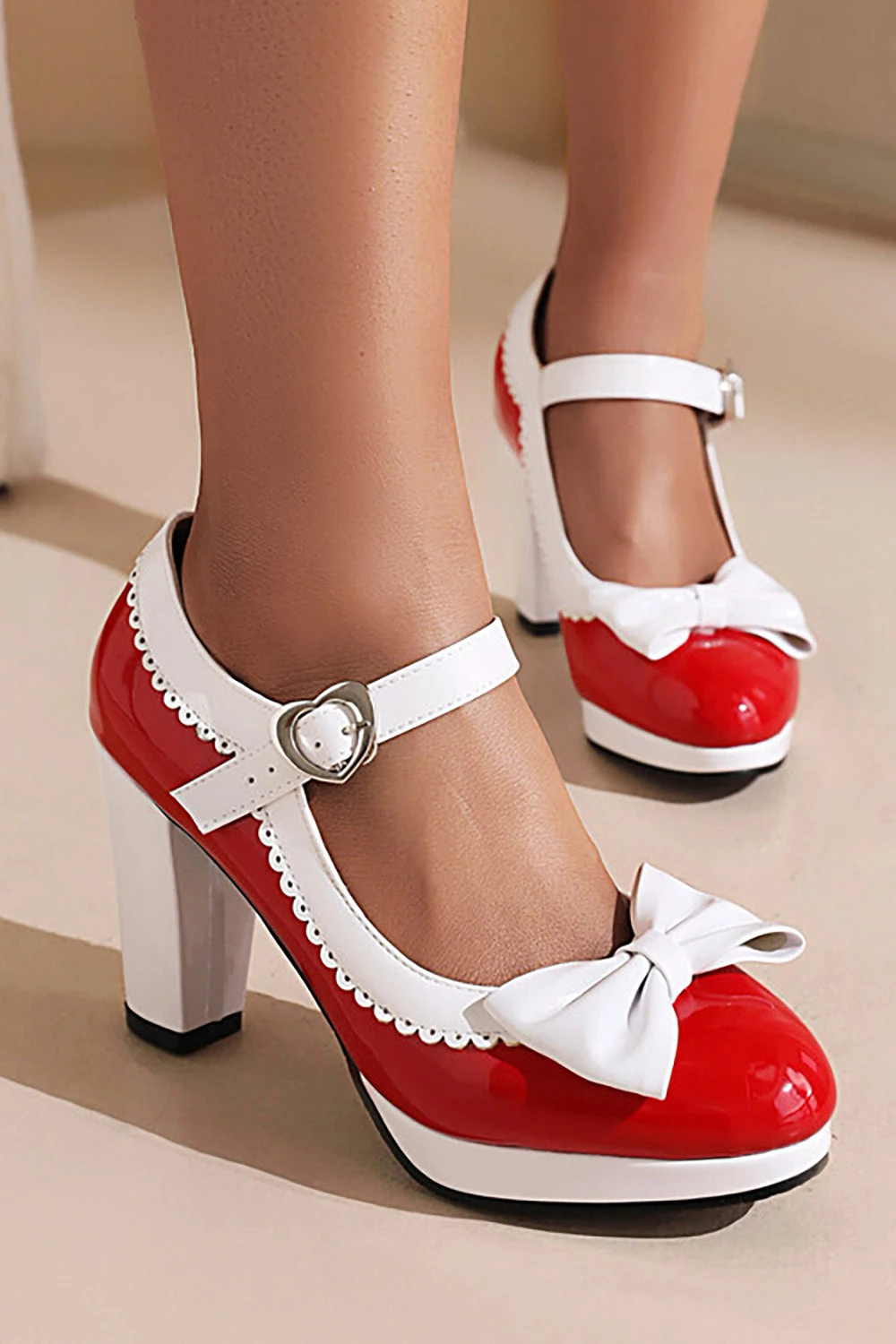 Black Pointed Toe Adjustable Strap Vintage Shoes 5 Black Pointed Toe Adjustable Strap Vintage Shoes - Image 5