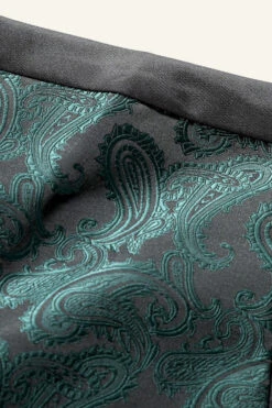 Single Breasted Slim Fit Print Men's Suit Vest -Zapaka Sales Store CGGXH01037 20Green 20 3