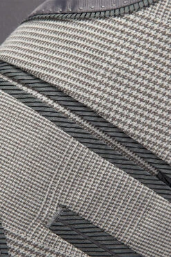 Grey Plaid Peak Lapel 3 Piece Men Wedding Suits -Zapaka Sales Store CGGXH01060 Grey 5