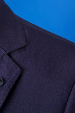 Dark Blue Notched Lapel Grid 3-Piece Men's Suit -Zapaka Sales Store CGGXH01092 Dark Blue 5