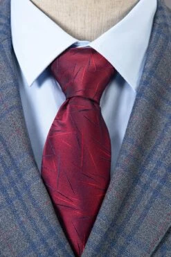 Blue Plaid Double-Breasted Peaked Lapel 2-Piece Men's Suit -Zapaka Sales Store CGGXH01098 Blue 4