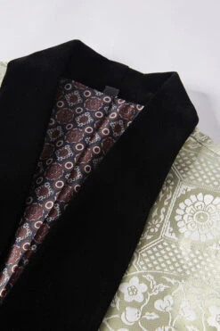 Light Pink Jacquard Shawl Lapel 2 Piece Men's Prom Suits -Zapaka Sales Store CGGXH01198 Light Green 3