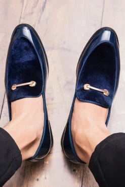 Black Leather Casual Men Shoes -Zapaka Sales Store CGGXH0167 20Blue 20 2