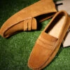 Brown Suede Party Men Shoes