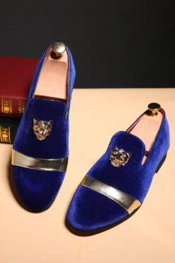 Black Men's Wedding Party Shoes -Zapaka Sales Store CGGXH0192 20Blue 4