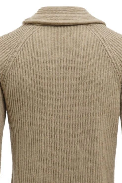 Khaki Shawl Collar Long Sleeves Men's Cardigan Sweater -Zapaka Sales Store CGGXH0611 Khaki 5