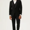 3 Piece Black Shawl Lapel Single Breasted Men's Suits
