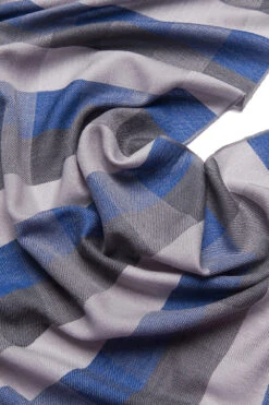 Green Plaid Cashmere Soft Men's Scarf -Zapaka Sales Store CGGXH0837 Blue Grid 2