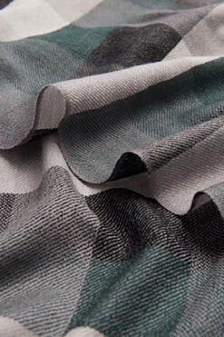 Green Plaid Cashmere Soft Men's Scarf -Zapaka Sales Store CGGXH0837 Green Grid 3