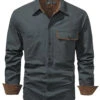 Men's Workwear Washed Cotton Shirt
