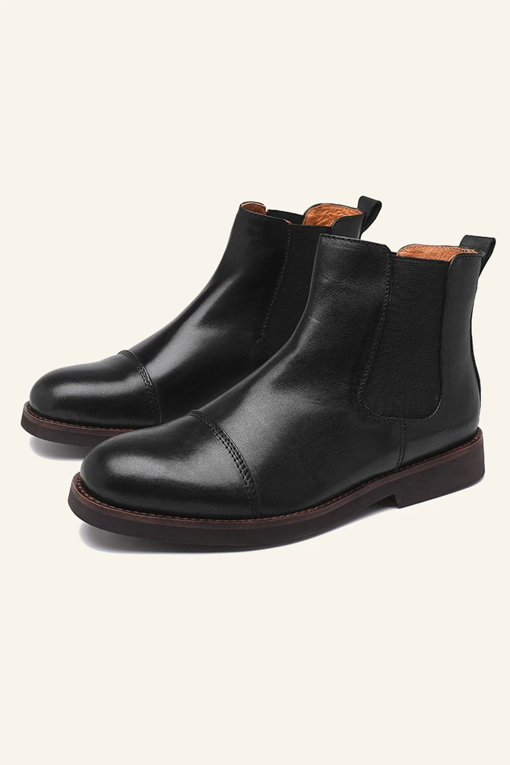 British Middle Top Men's Chelsea Leather Boots 5 British Middle Top Men's Chelsea Leather Boots - Image 5