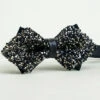 Black Rhinestones Adjustable Party Bow Ties