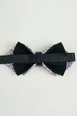 Black Rhinestones Adjustable Party Bow Ties -Zapaka Sales Store CGLHN23605 Pink 4