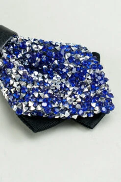 Black Rhinestones Adjustable Party Bow Ties -Zapaka Sales Store CGLHN23605 Royal Blue 3