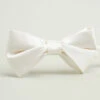 White Adjustable Satin Bow Ties Formal Tuxedo Bowtie