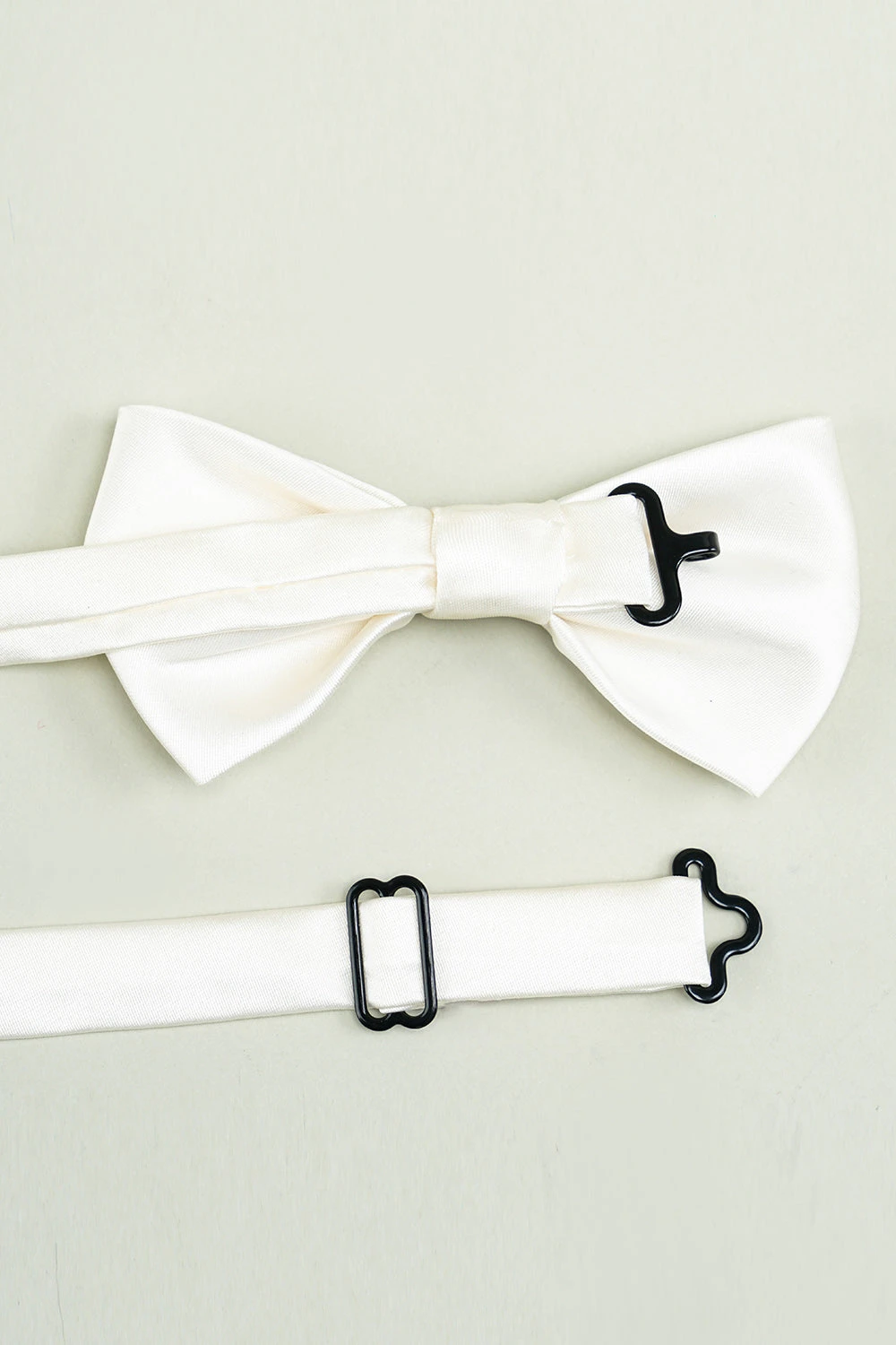 White Adjustable Satin Bow Ties Formal Tuxedo Bowtie 4 White Adjustable Satin Bow Ties Formal Tuxedo Bowtie - Image 4