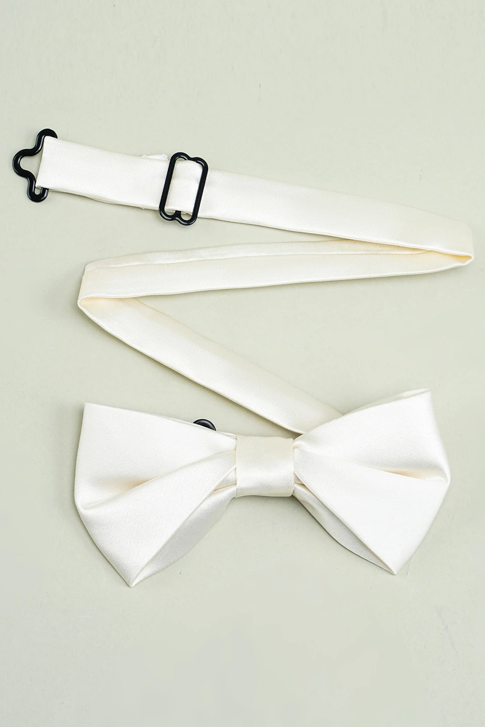 White Adjustable Satin Bow Ties Formal Tuxedo Bowtie 3 White Adjustable Satin Bow Ties Formal Tuxedo Bowtie - Image 3