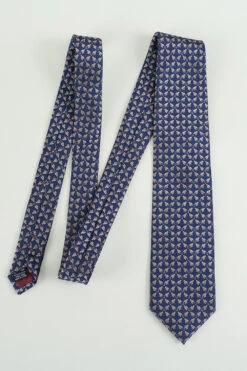 Navy Printed Jacquard Satin Formal Tie 8 Navy Printed Jacquard Satin Formal Tie -Zapaka Sales Store CGLHN23617 3