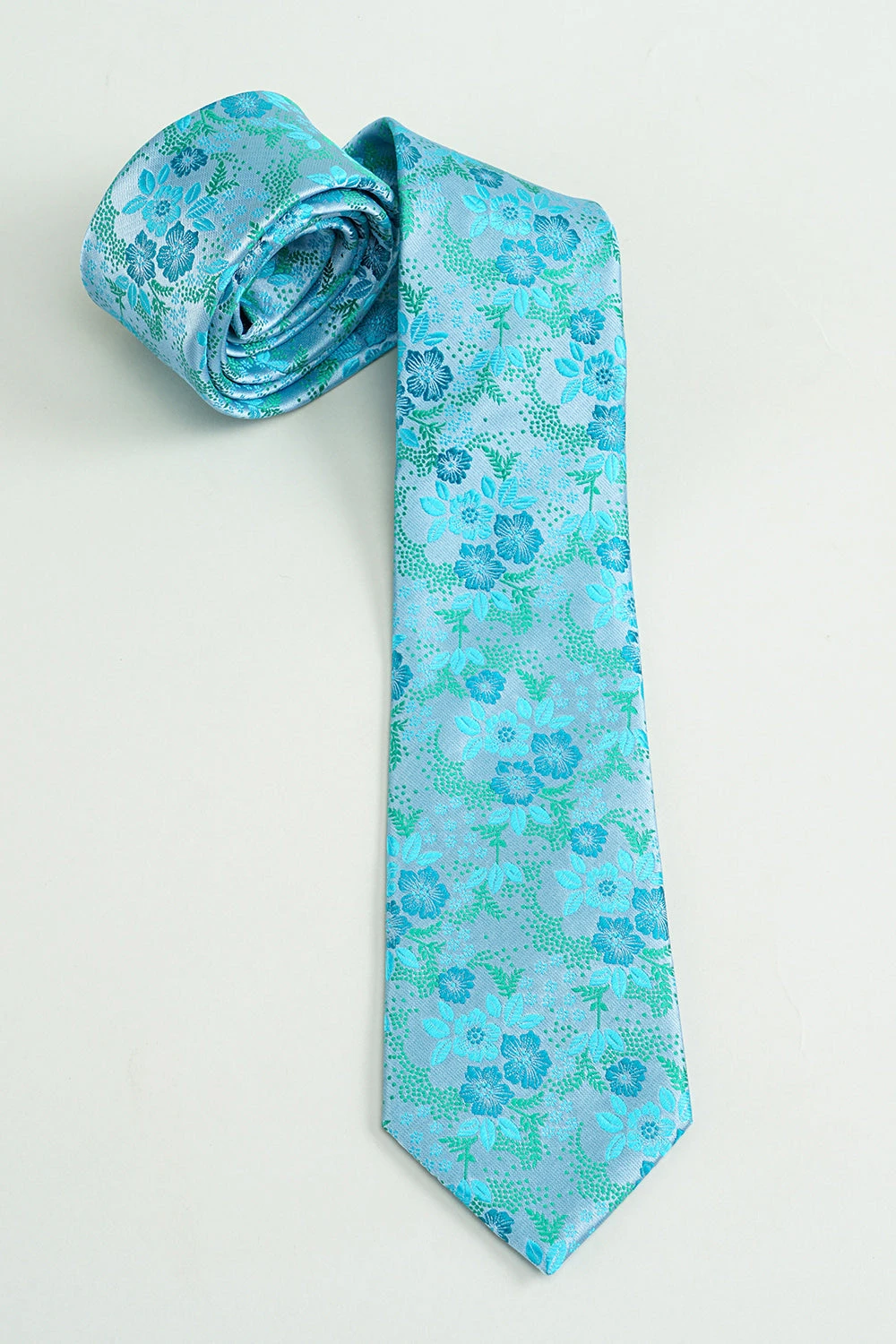 Blue Jacquard Satin Formal Tie 1 Blue Jacquard Satin Formal Tie