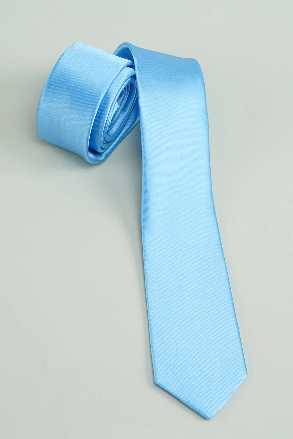 Blue Solid Formal Tie For Men 1 Blue Solid Formal Tie For Men