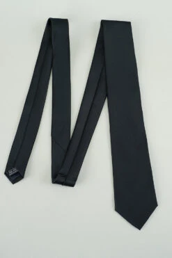 Black Solid Satin Party Tie -Zapaka Sales Store CGLHN23625 Black 3